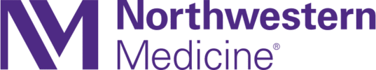 Northwestern Medicine Logo - Purple sans-serif type with stylized NM to left