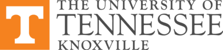 University of Tennessee Knoxville Logo - Dark gray serif type with collegiate letter T inside orange square to left