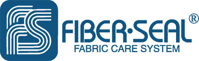 Fiber Seal Logo - Blue sans-serif type with stylized FS inside blue square to left