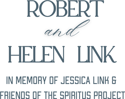 Robert and Helen Link Logo - Cool dark gray serif and script type