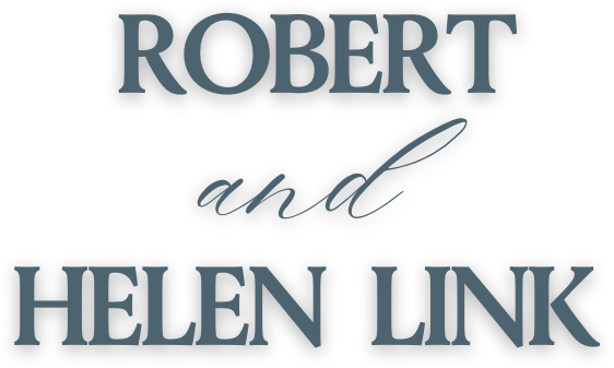 Robert and Helen Link Logo - Cool dark gray serif and script type