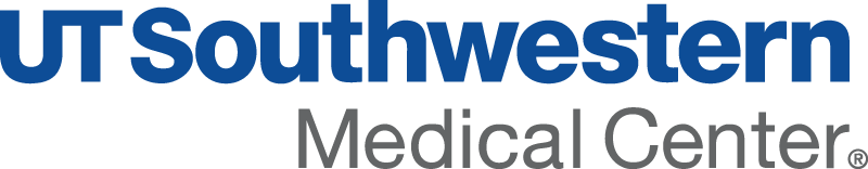 University of Texas Southwestern Logo - Blue and dark gray sans-serif type