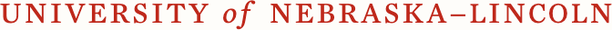 University of Nebraska Logo - Red serif type
