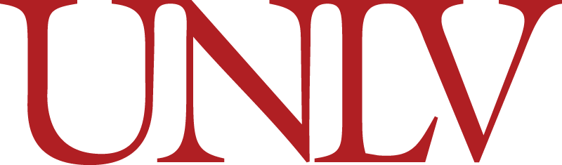 University of Nevada Las Vegas Logo - Dark red serif type