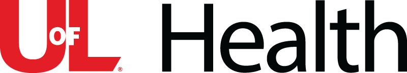 University of Louisville Health Logo - Black sans-serif type with red UofL to left