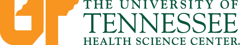 University of Tennessee Logo - Dark green serif type with orange UT icon to left