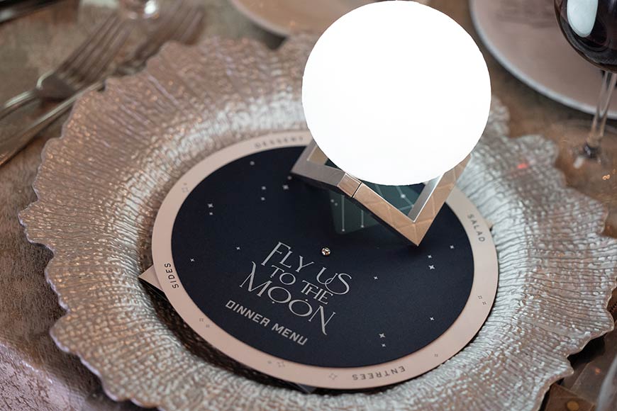 Photo of a place setting at the 2026 Filotimo Foundation Gala