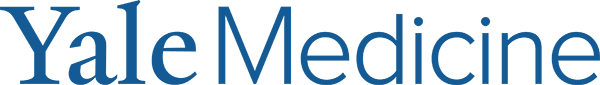 Yale Medicine Logo - Blue serif and sans-serif type