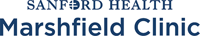 Sanford Health Marshfield Clinic Logo - Dark blue serif and sans-serif type